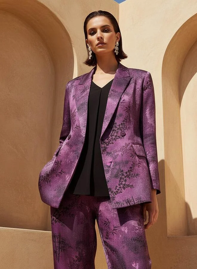 Iconic Iconic Blazer with Floral Print